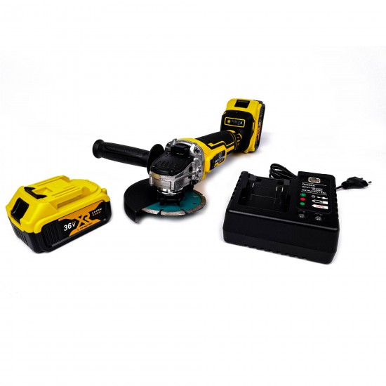 Flex German Meister cu 2 Acumulatori 36V,5Ah disc 100/115/125 mm+